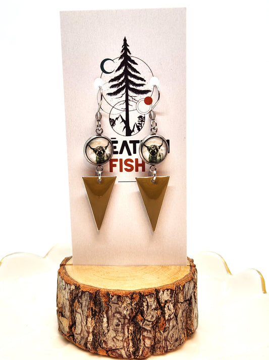 Boucles d'oreilles - Ti-Boeuf - Création Fish