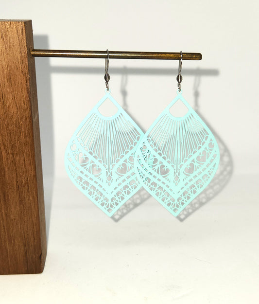 Boucles d'oreilles - Fili - Turquoise p - Création Fish