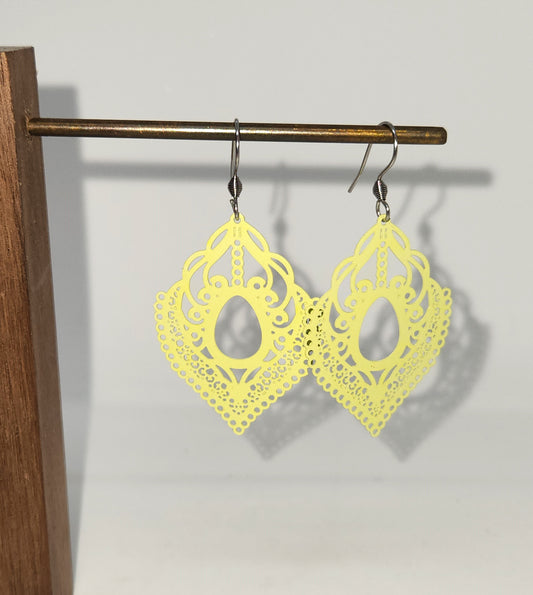 Boucles d'oreilles - Fili - Frida Vert P - Création Fish