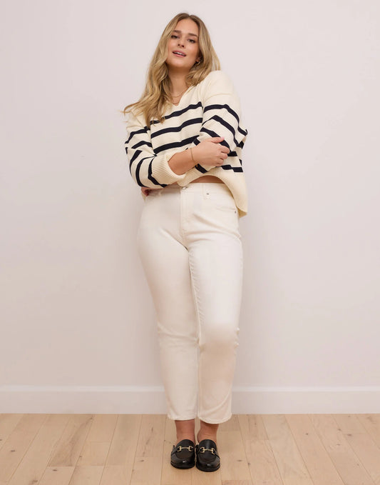 JEANS EMILY COUPE AJUSTÉE  PEARL WHITE