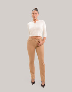 Jeans Emily - Coupe ajustée - Taille Classique - Butterscotch - Entrejambe 30''