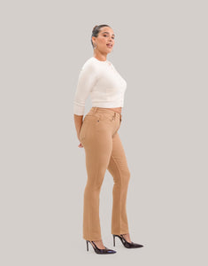 Jeans Emily - Coupe ajustée - Taille Classique - Butterscotch - Entrejambe 30''