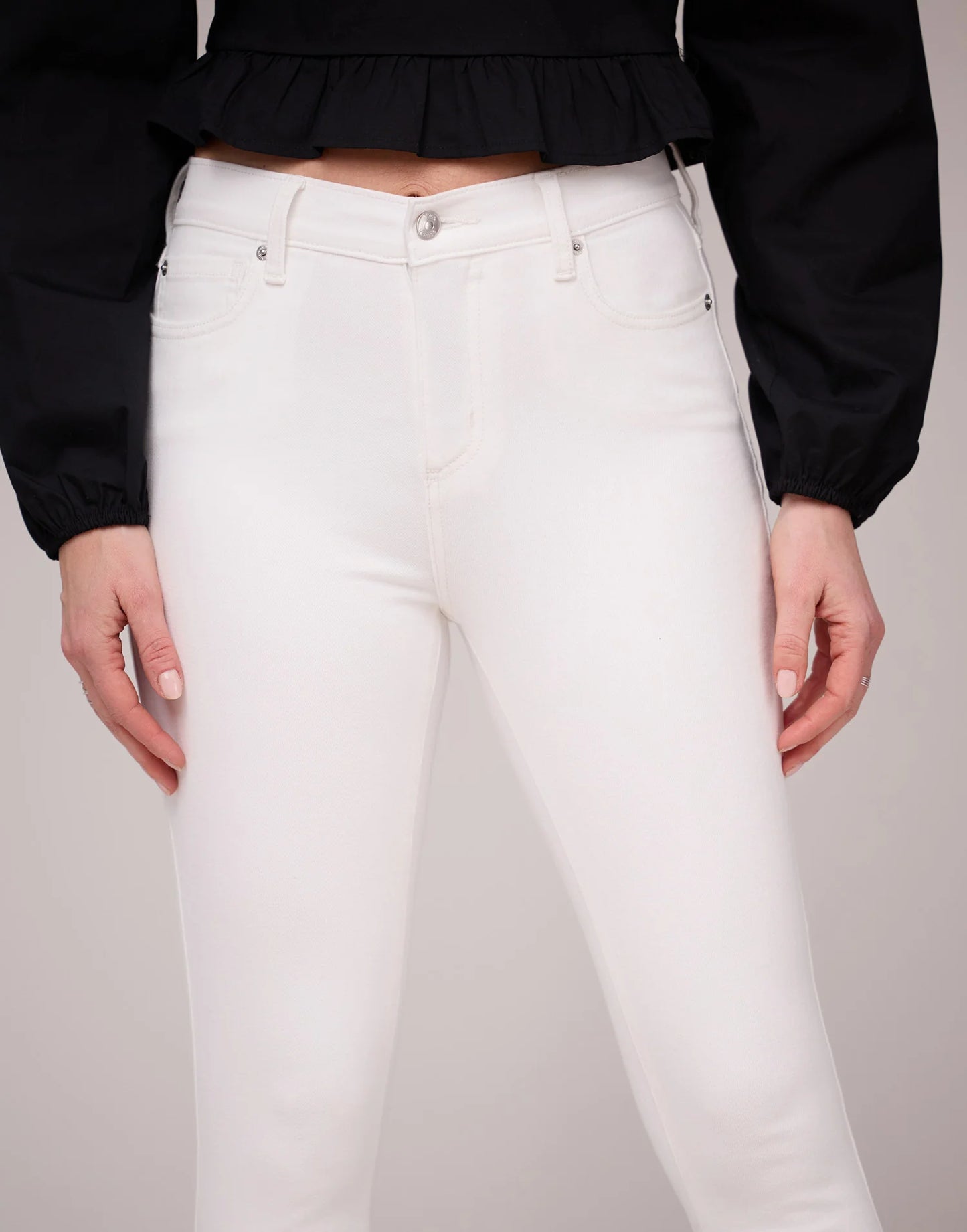 RACHEL SLIM FIT WHITE SHELL JEANS 