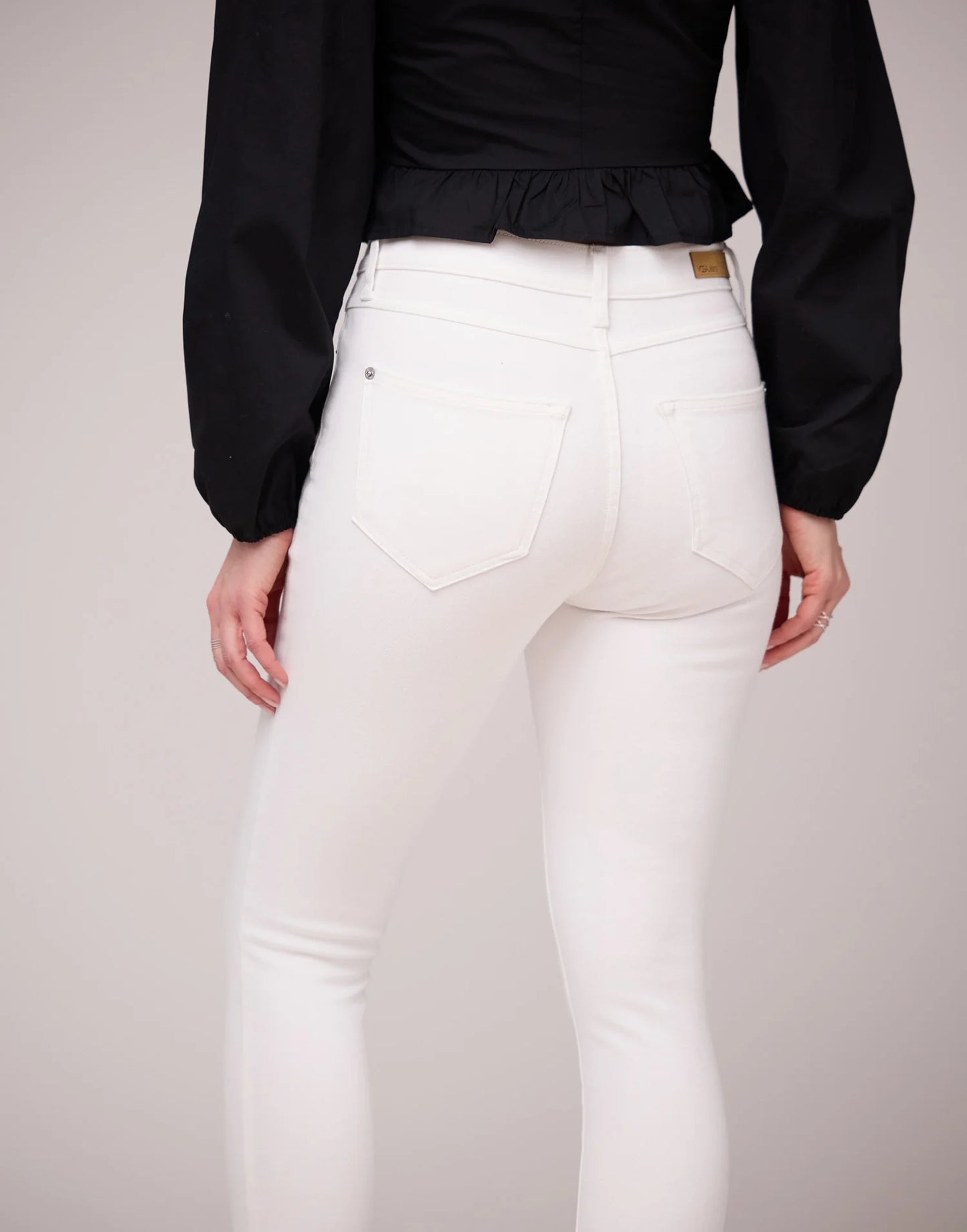 RACHEL SLIM FIT WHITE SHELL JEANS 
