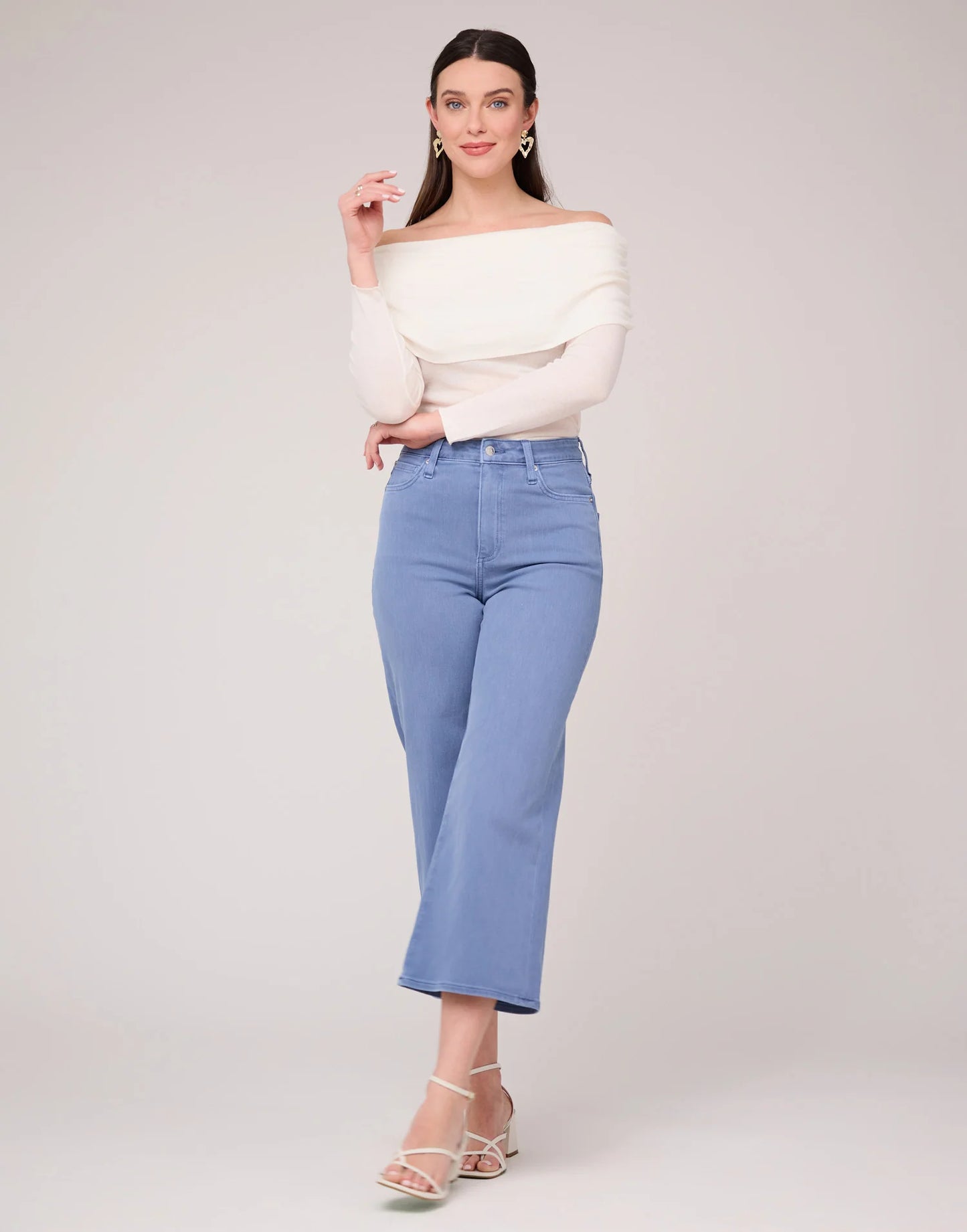 Lily - Coupe évasée- Taille Haute - Bleu Paradis - Entrejambe 25" - Yoga Jeans- 2538