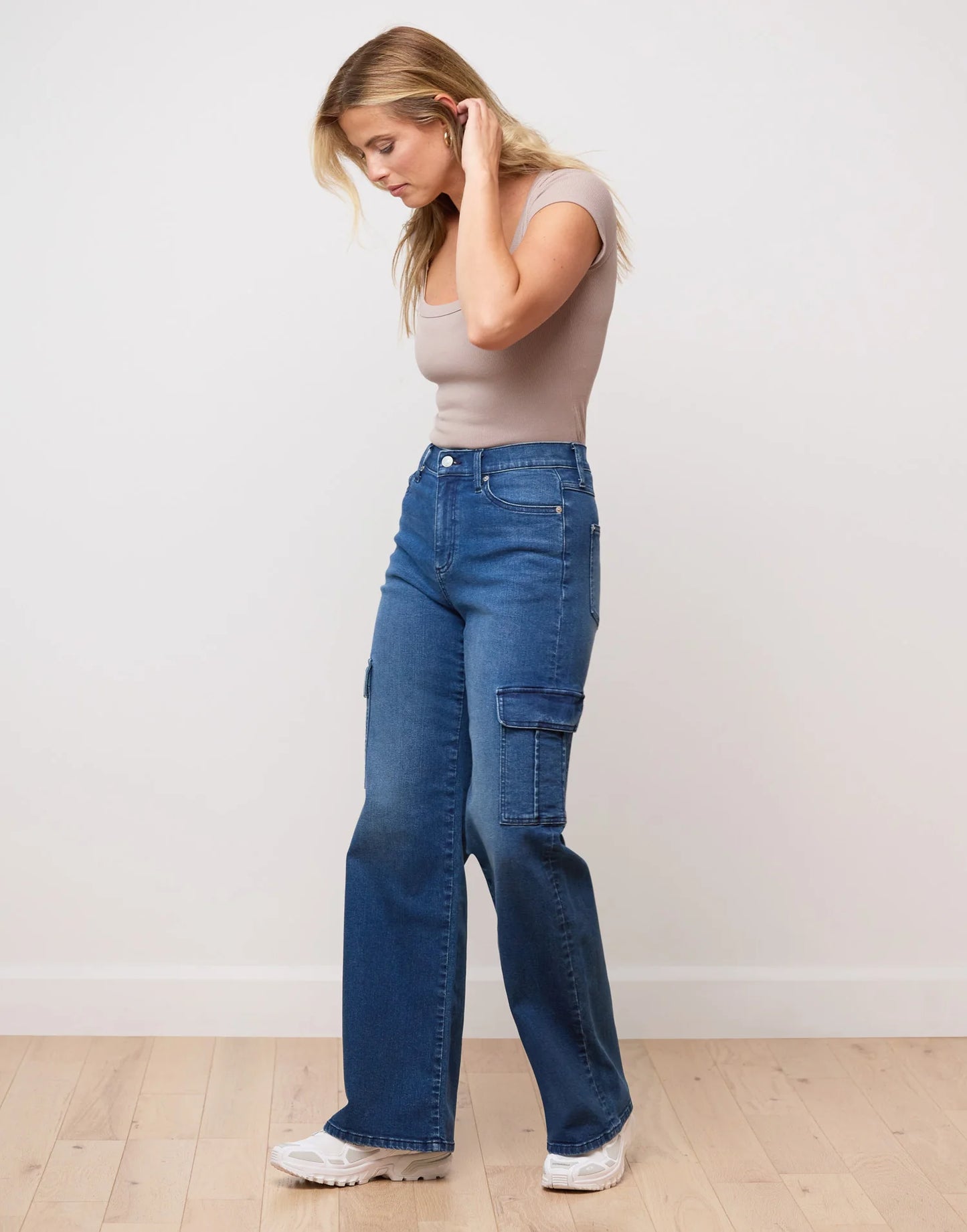 Lily Jeans Very Flared Fit - High Waist - OXFORD BLUE - 32'' Inseam