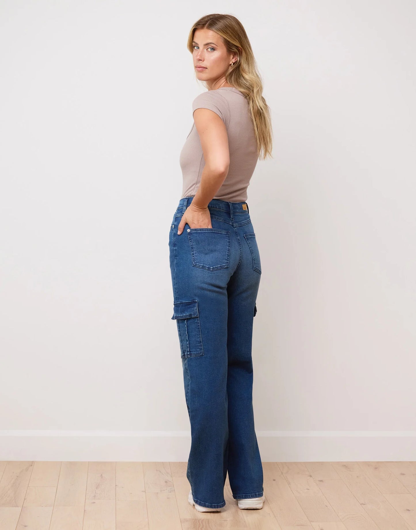 Lily Jeans Very Flared Fit - High Waist - OXFORD BLUE - 32'' Inseam
