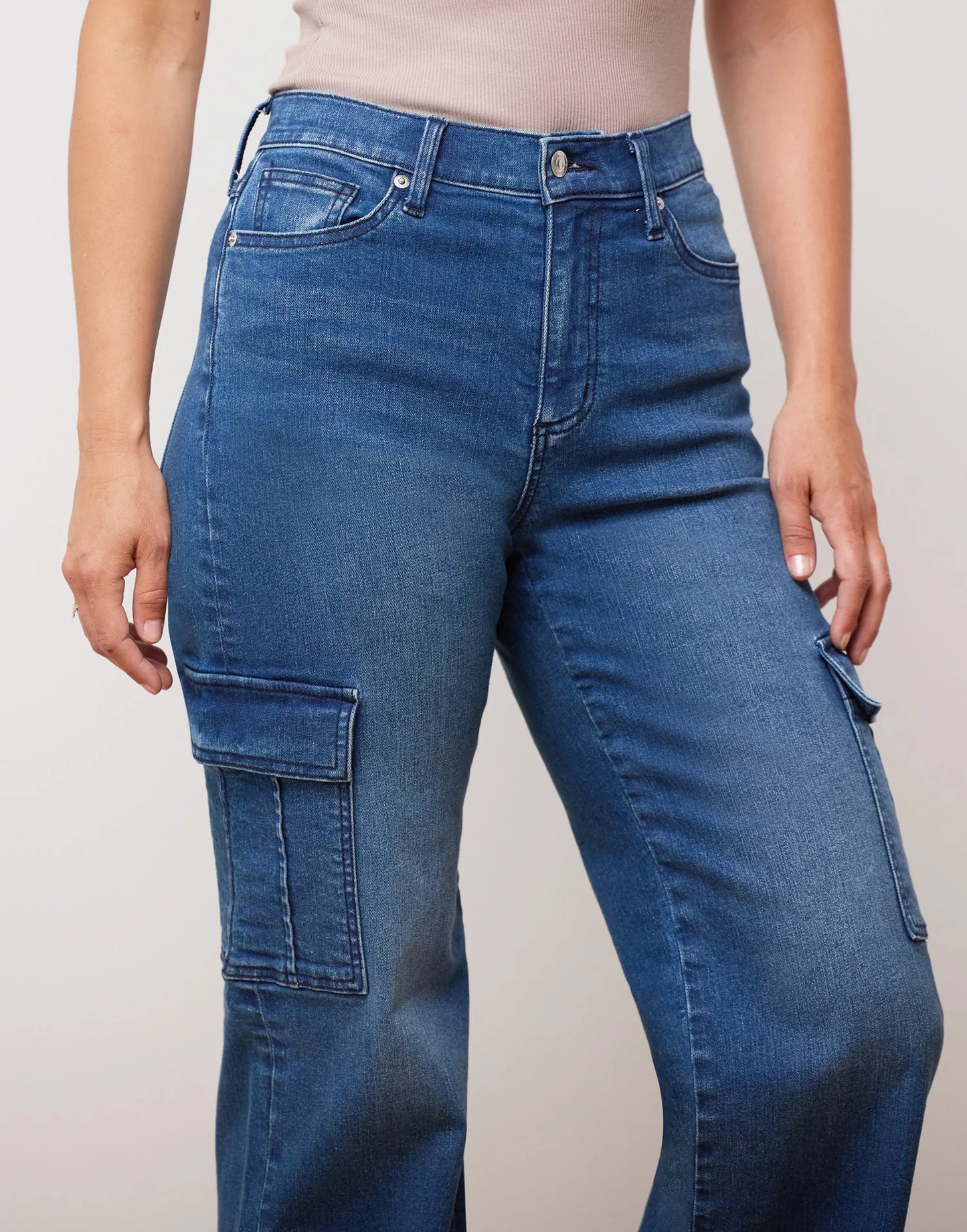 Lily Jeans Very Flared Fit - High Waist - OXFORD BLUE - 32'' Inseam