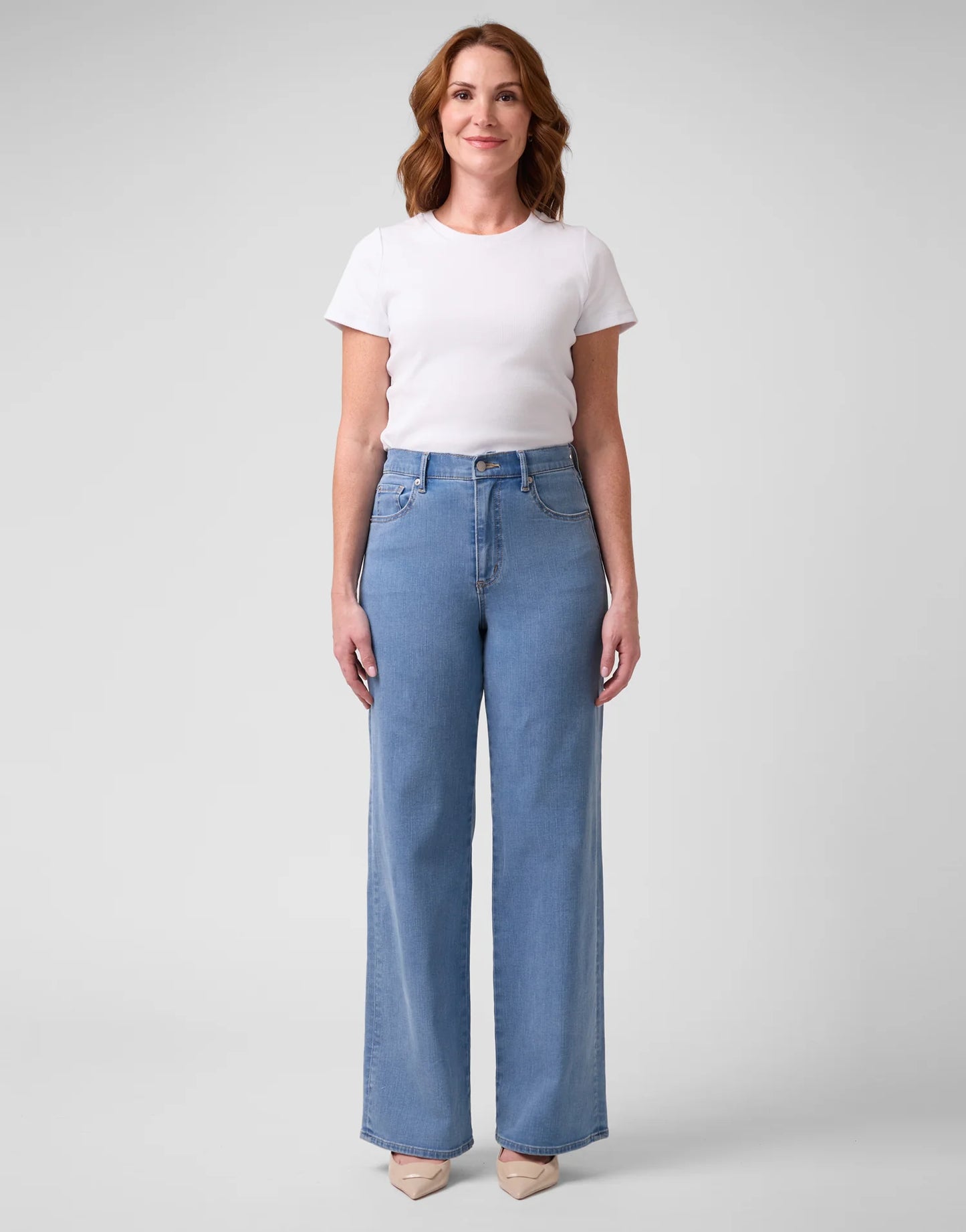 Lily Jeans - Very Flared Fit - High Waist - French Blue - 32" Inseam