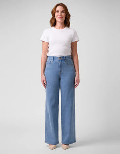 Jeans Lily - Coupe Très évasée - Taille haute - French Blue - Entrejambe 31''