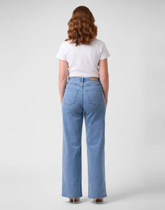Jeans Lily - Coupe Très évasée - Taille haute - French Blue - Entrejambe 31''