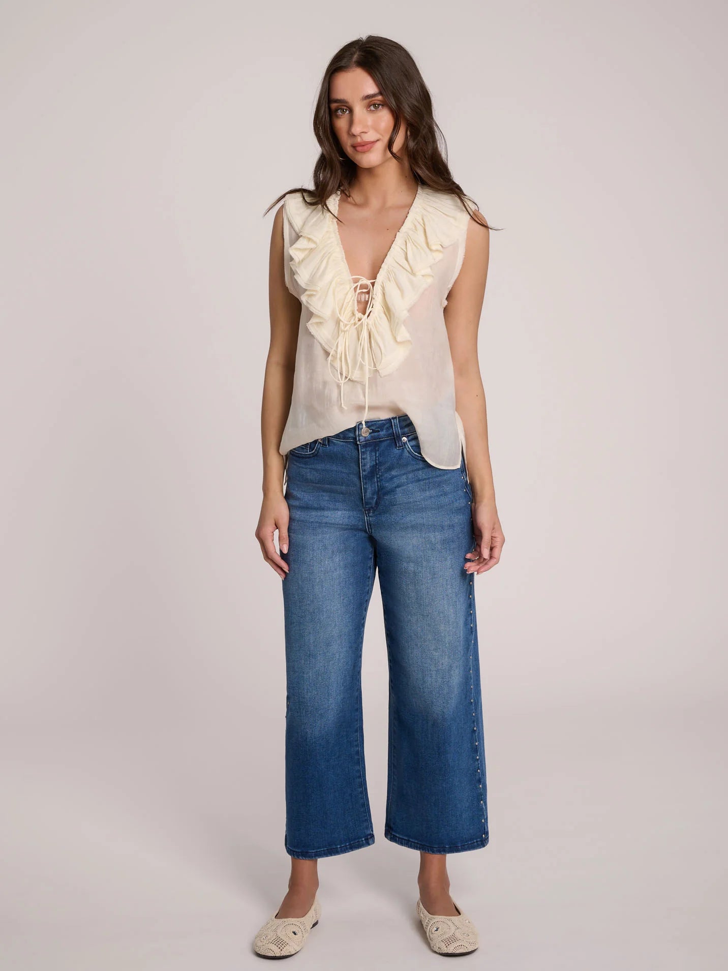 LILY JEANS VERY FLARED FIT - BLUE DIDDLEY - 25" inseam 