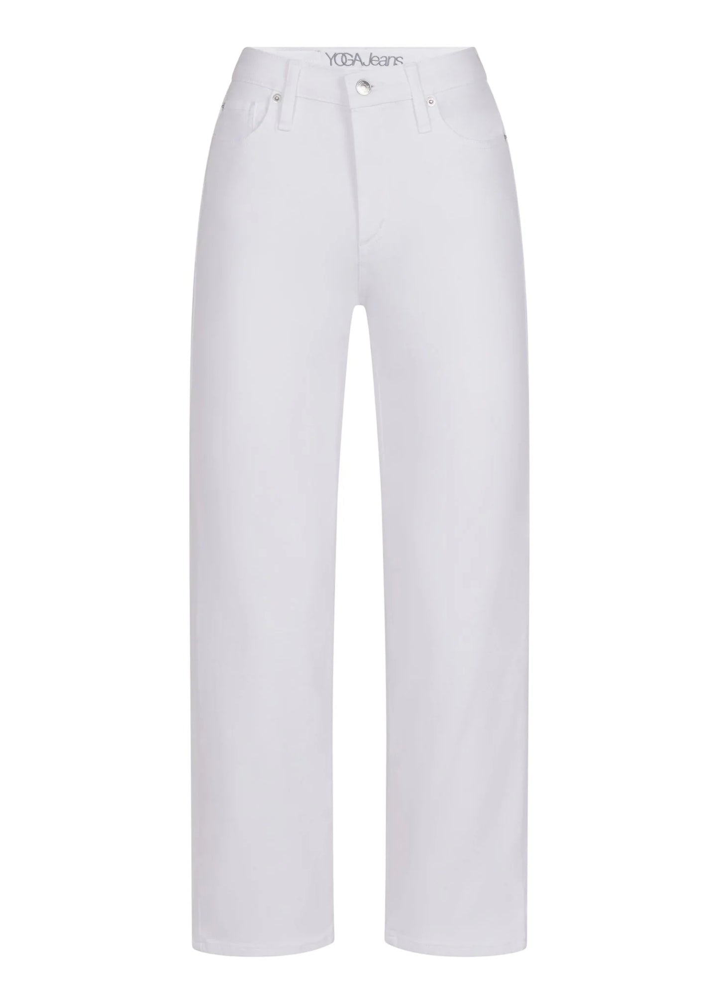 JEANS CHLOÉ COUPE DROITE / WHITE LOTUS - 2756 - Taille Classique - Entrejambe 27'' - Yoga Jeans