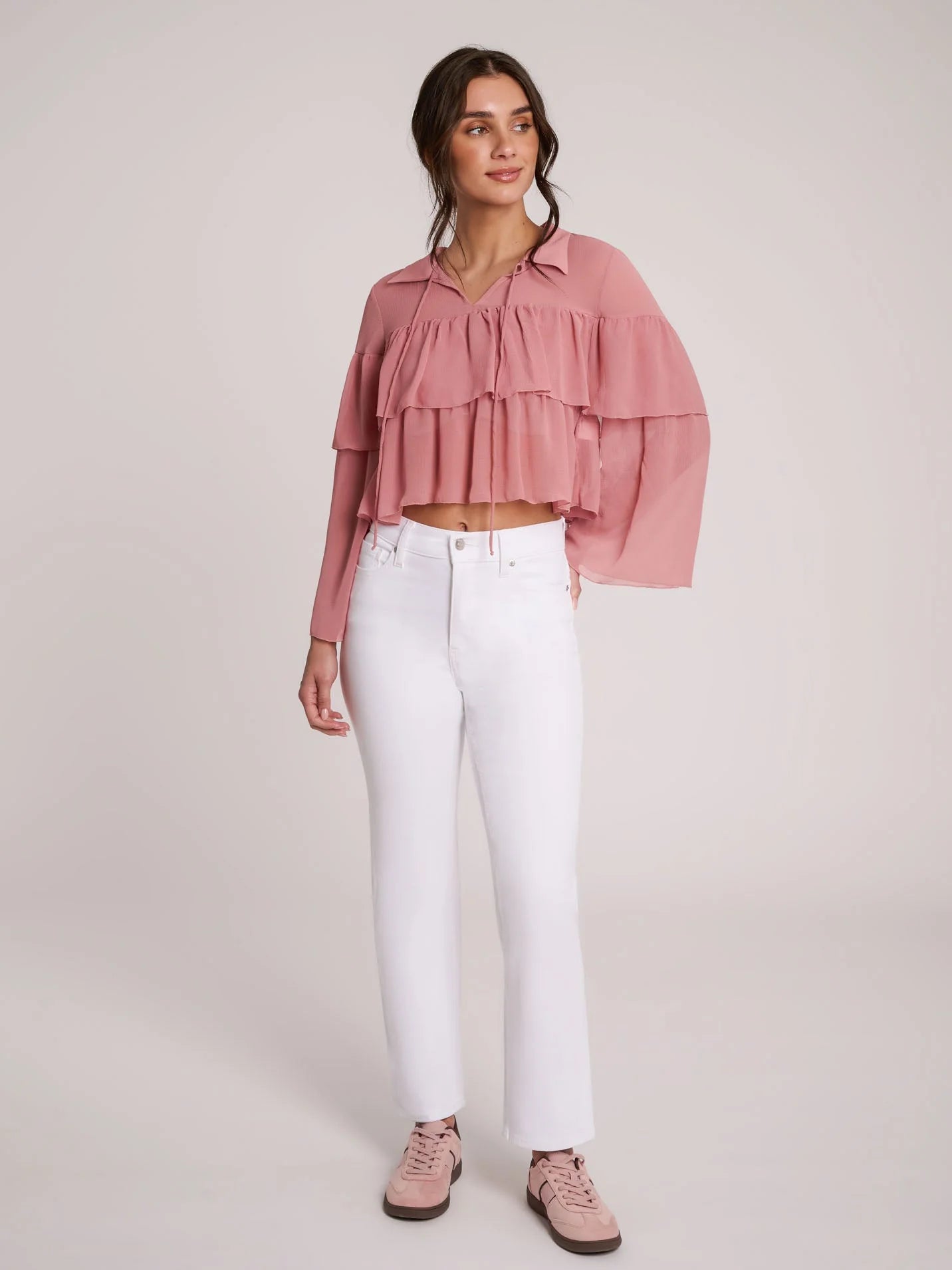 JEANS CHLOÉ COUPE DROITE / WHITE LOTUS - 2756 - Taille Classique - Entrejambe 27'' - Yoga Jeans