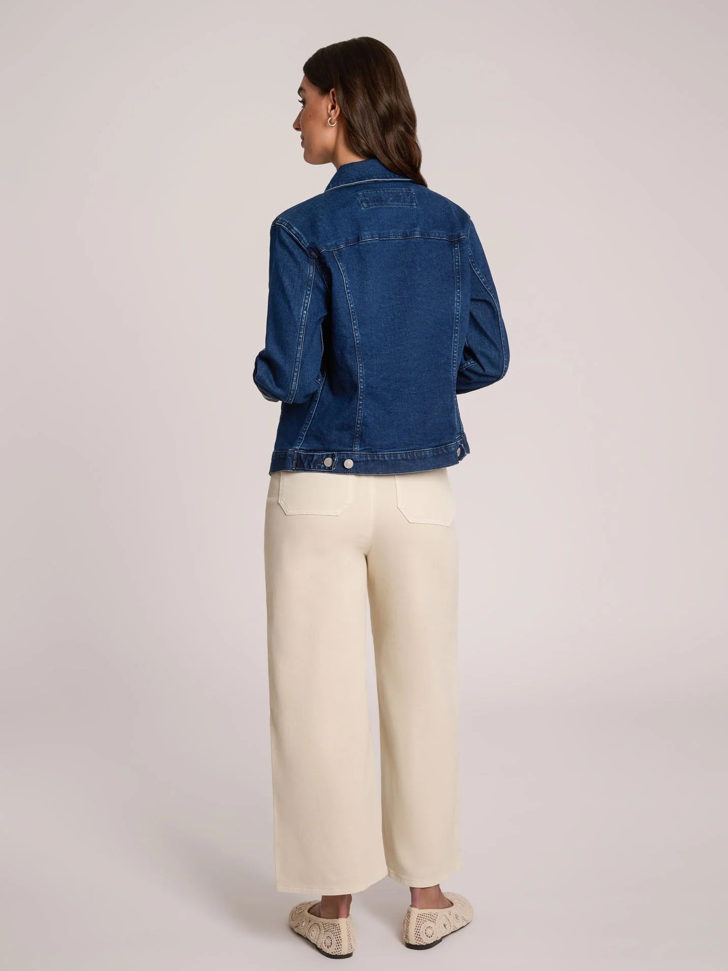 Veste en denim - pleine floraison- full bloom