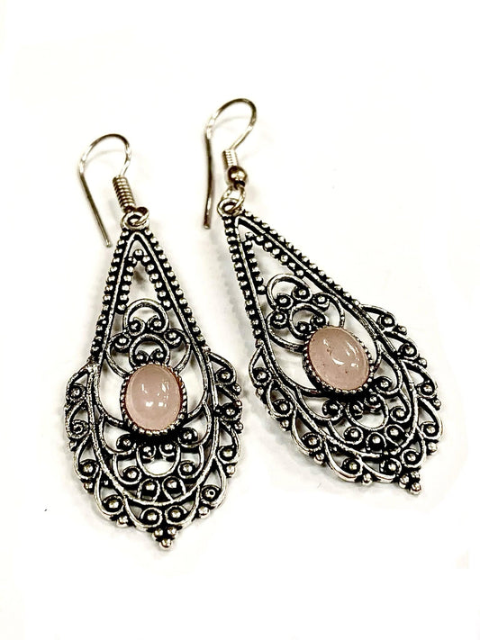 A1 Earrings - Pink &amp; Silver