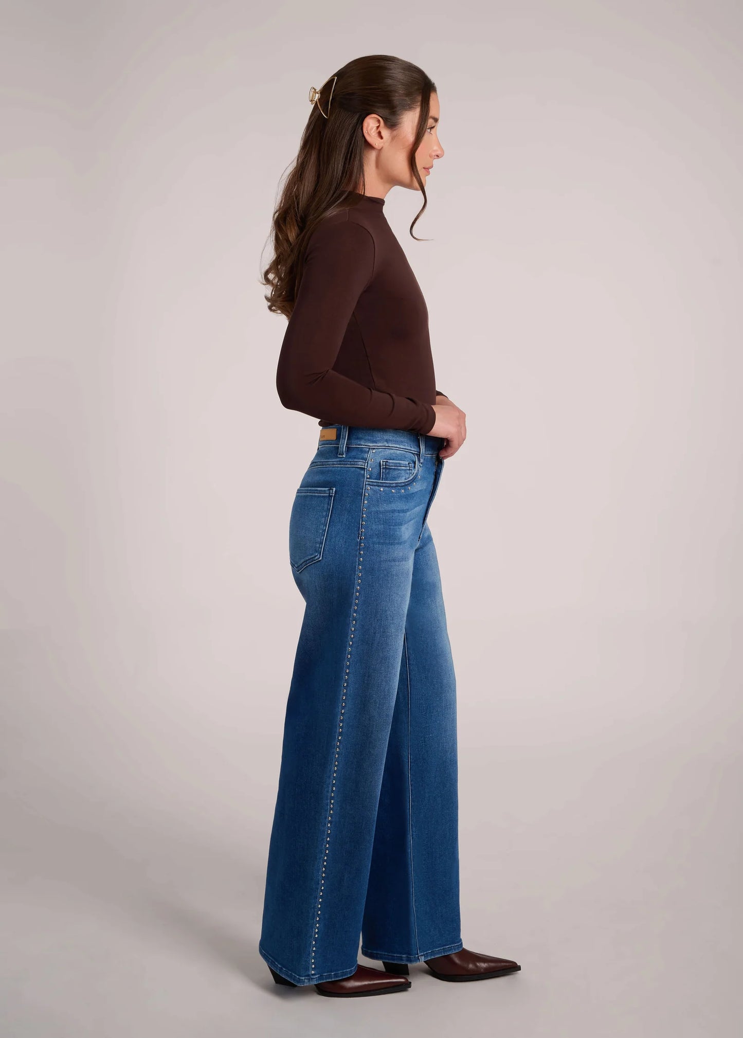 JEANS LILY COUPE TRÈS ÉVASÉE  - ORPHEUS - taille classique - Entrejambe 32''