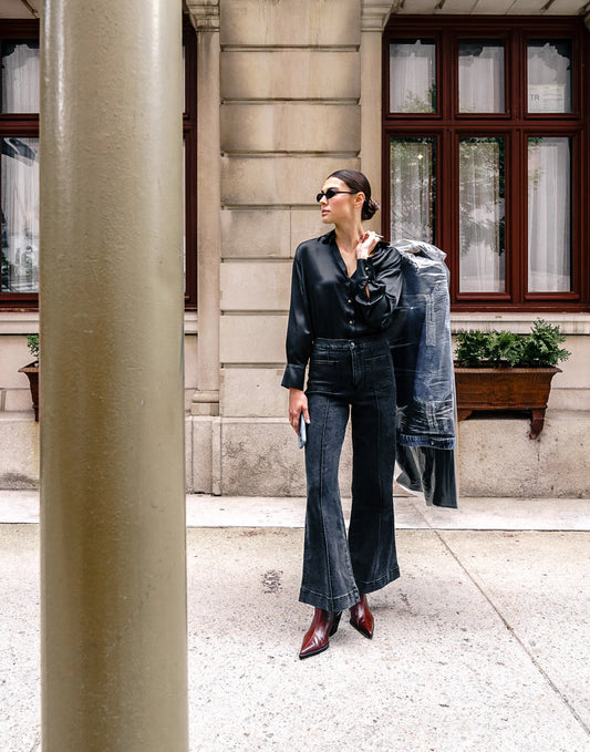 JEANS LILY COUPE TRÈS ÉVASÉE - MARISOL - entrejambe 30"