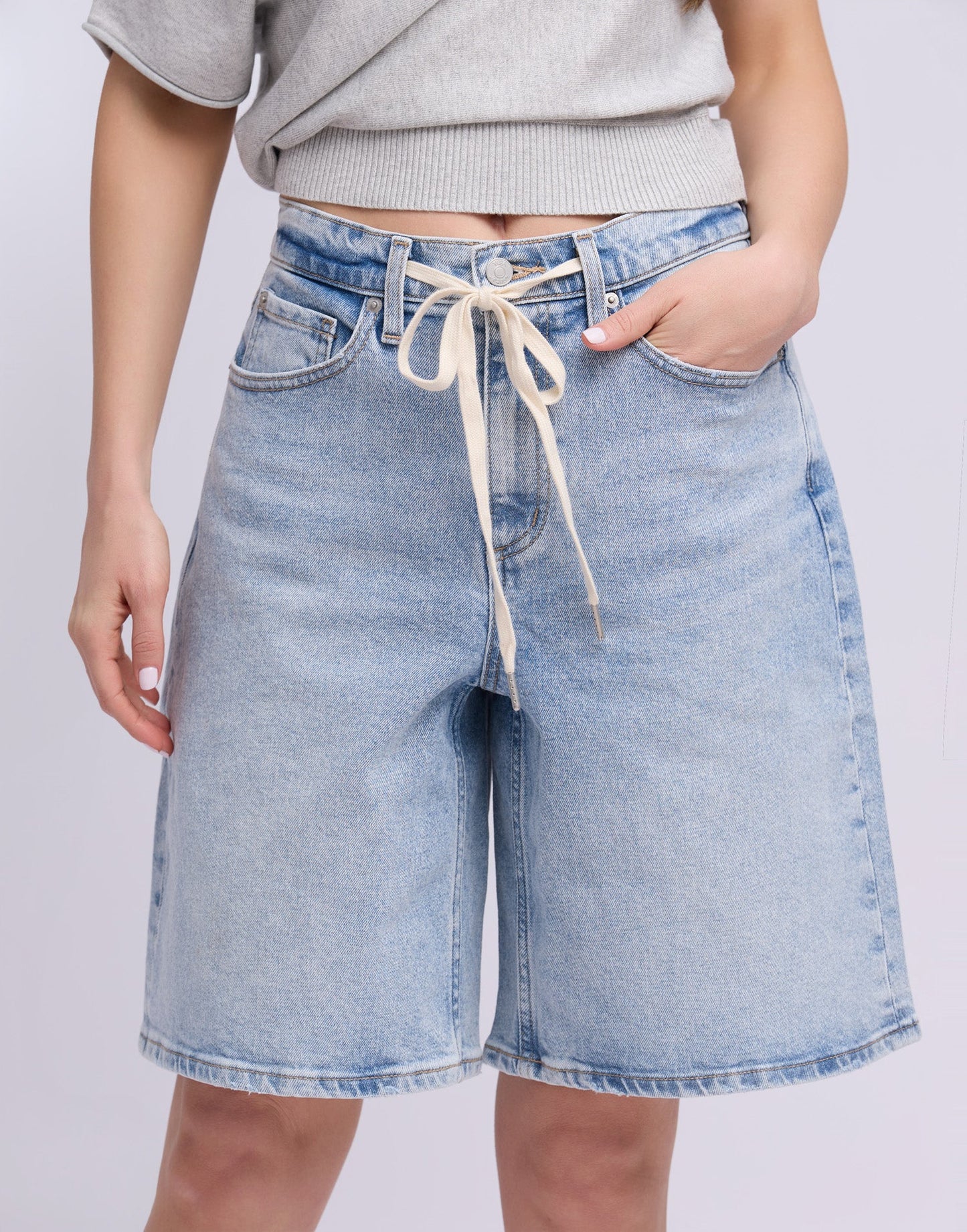 SHORTS - DOLLY - Taille haute - Entrejambe: 10"