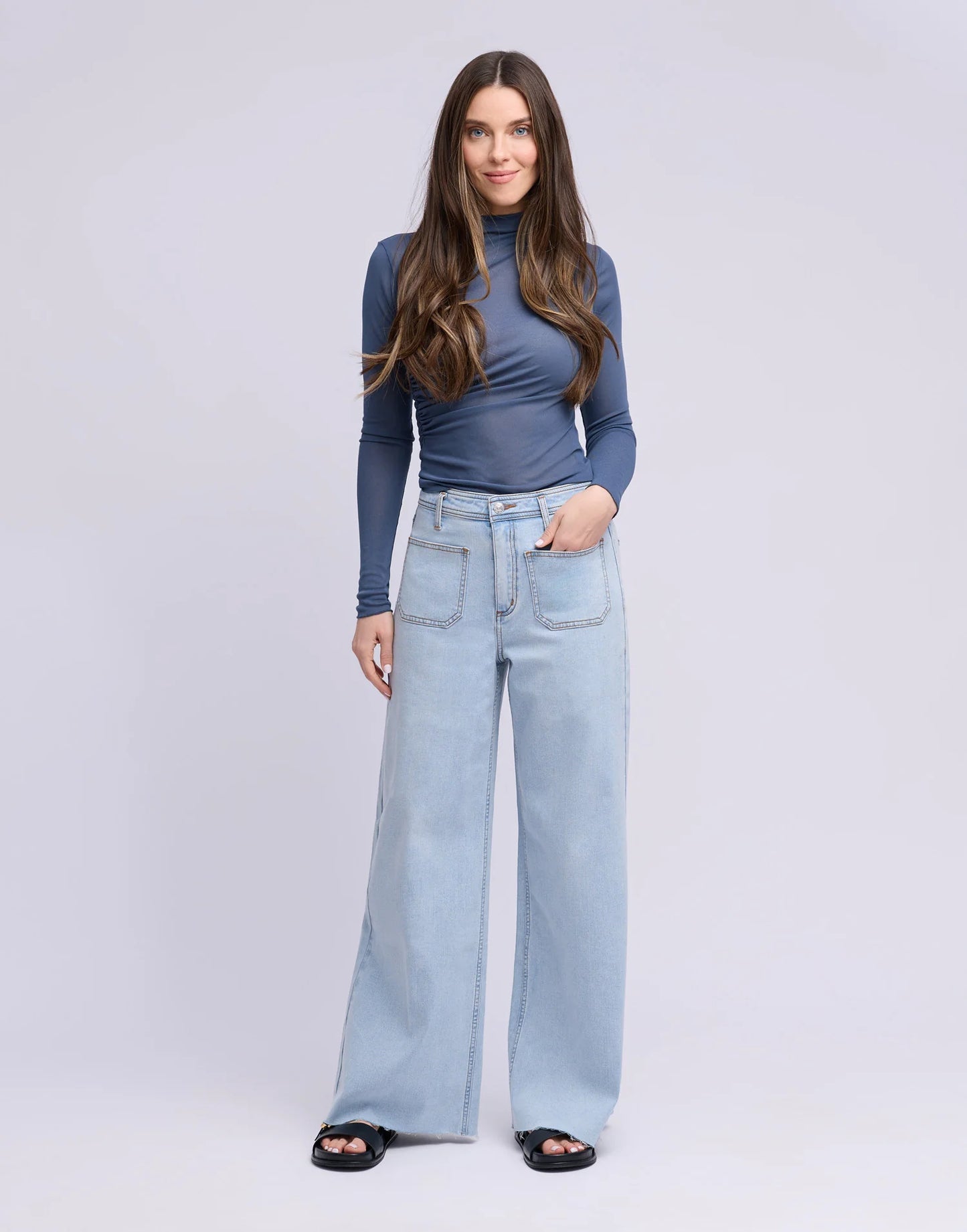 JEANS LILY COUPE TRÈS ÉVASÉE - SHERYL - 2902 - Taille haute - Entrejambe 31'' - Yoga Jeans