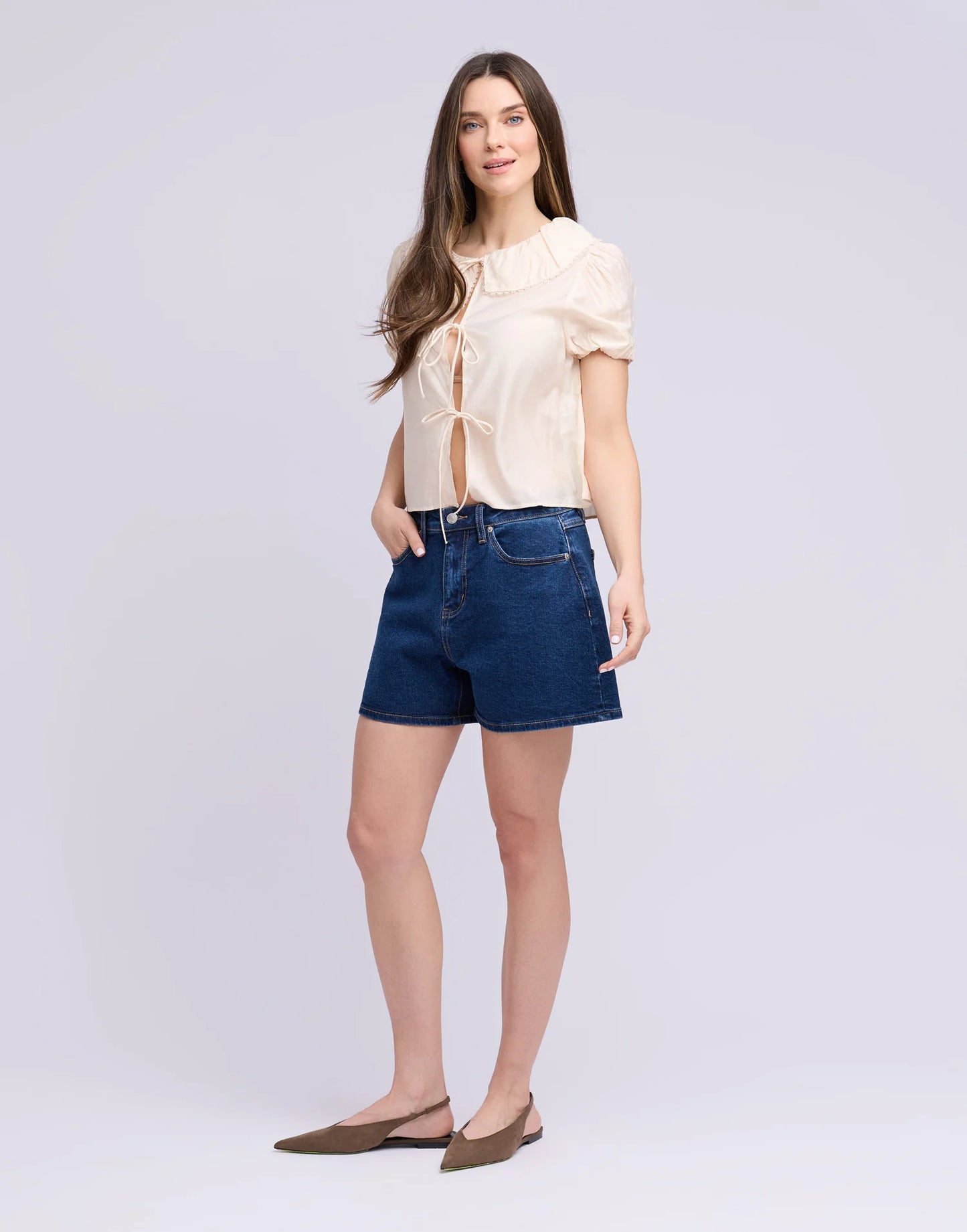 SHORTS  NICOLE - 2906 - Taille haute - Entrejambe 4'' - Yoga Jeans