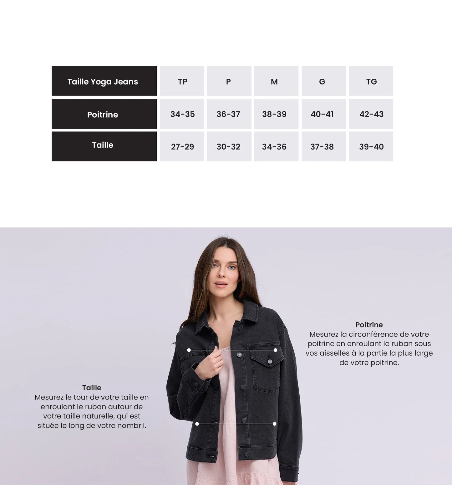 VESTE EN DENIM - SUMMER - Noir - Yoga Jeans