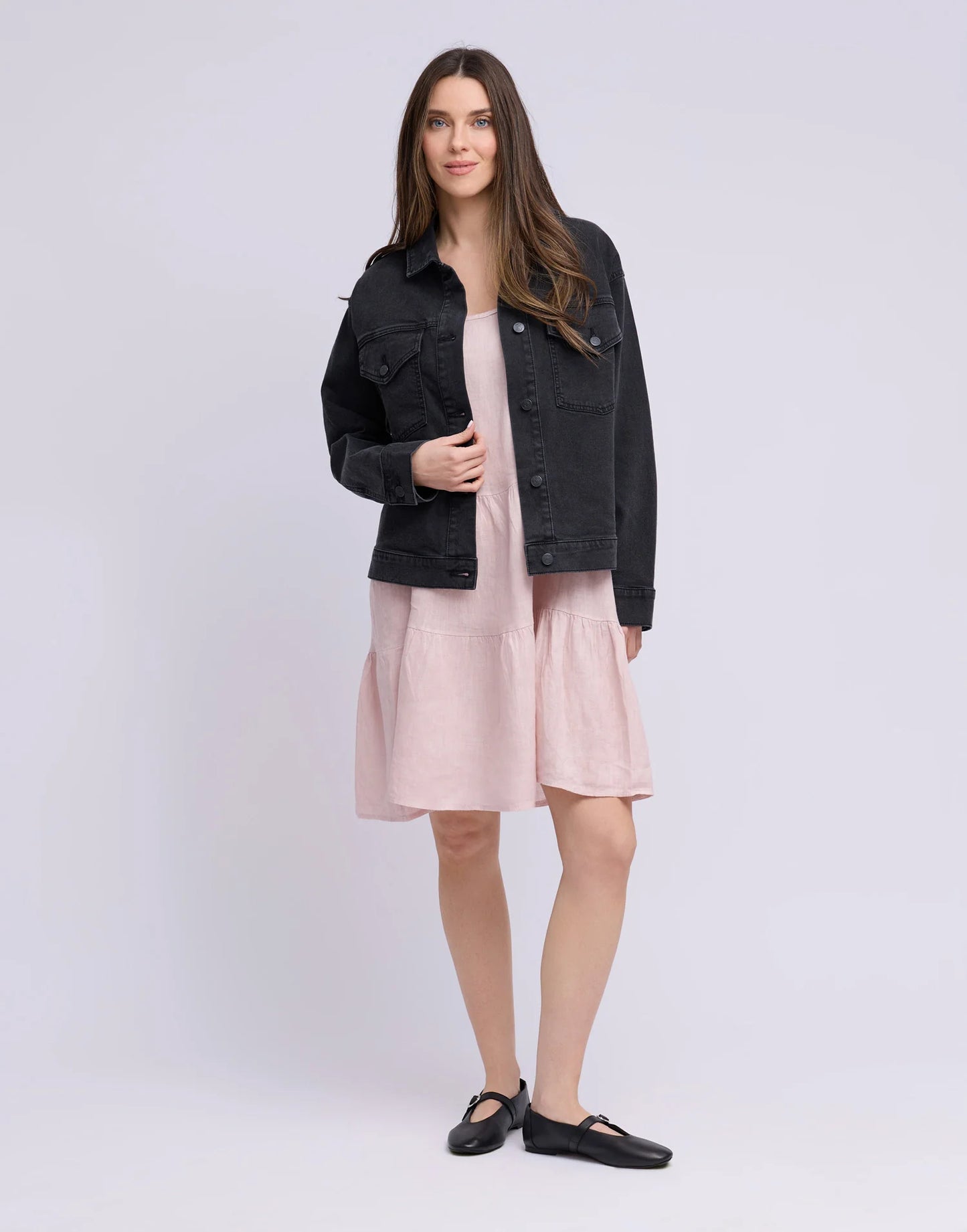 VESTE EN DENIM - SUMMER - Noir - Yoga Jeans