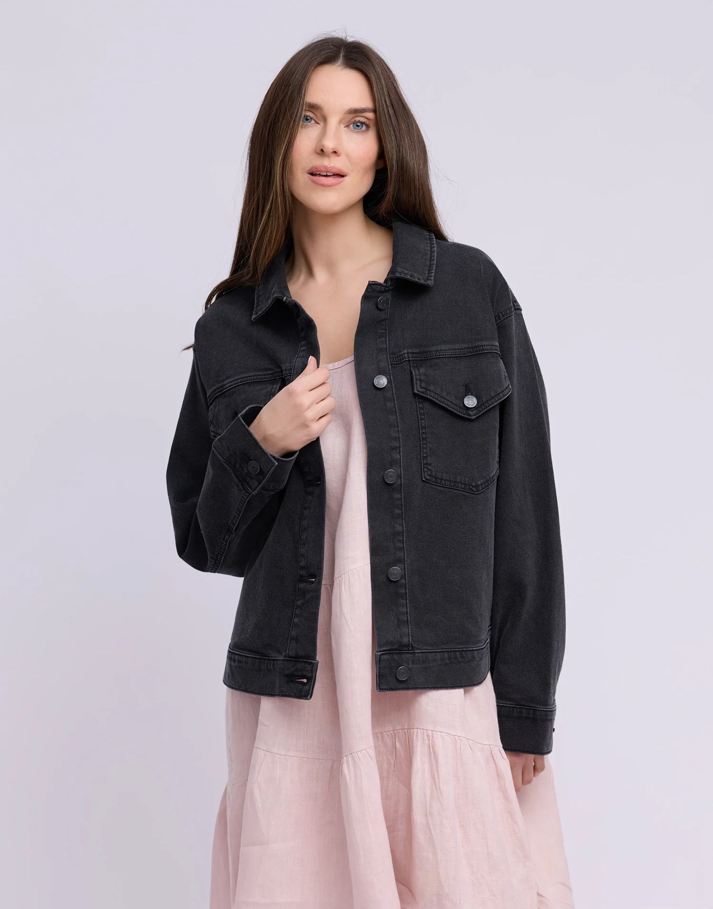 VESTE EN DENIM - SUMMER - Noir - Yoga Jeans
