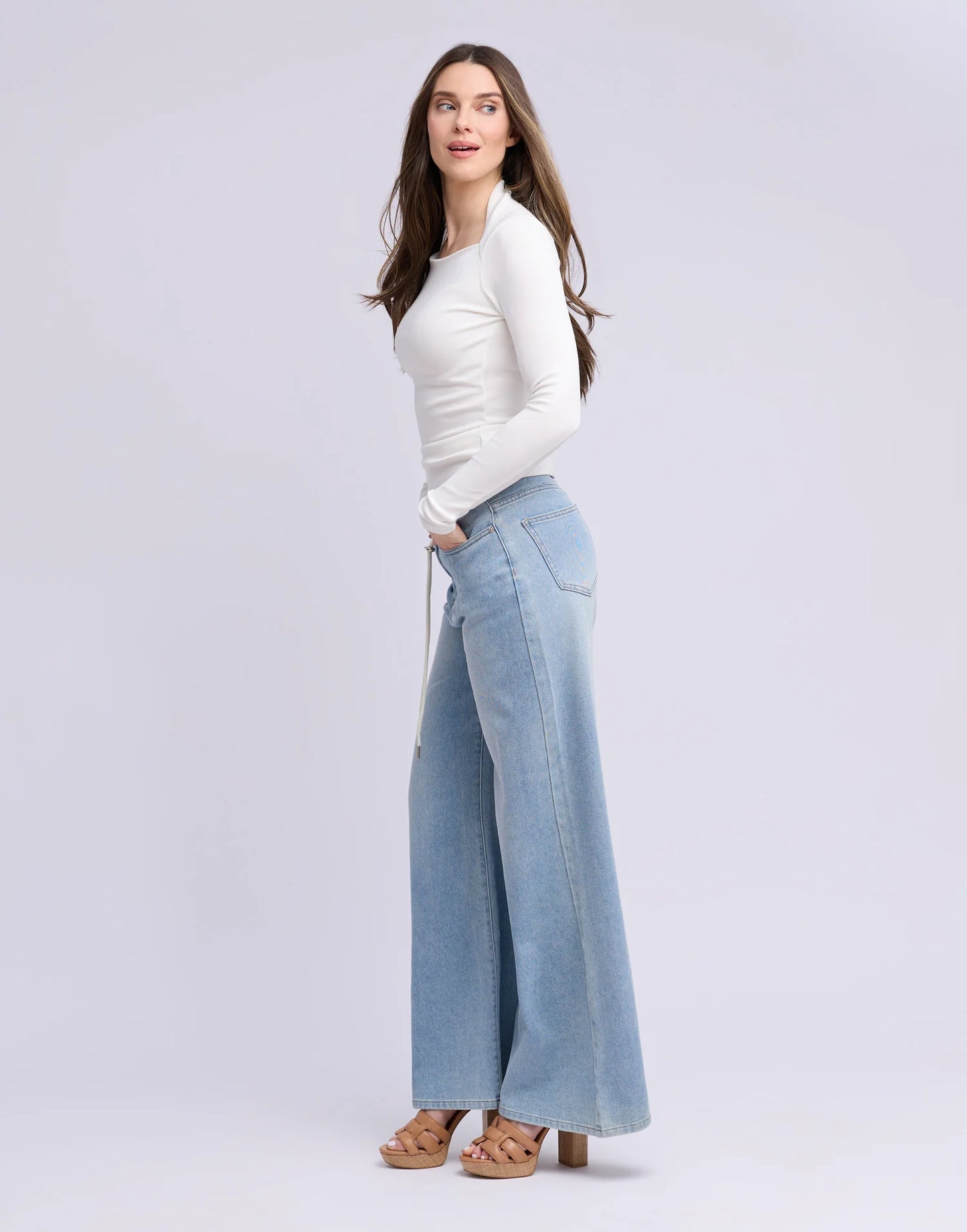 JEANS LILY COUPE TRÈS ÉVASÉE - RIHANNA -2919 - YogaJeans