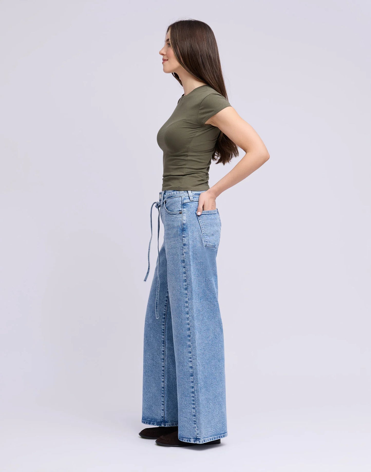 JEANS LILY COUPE TRÈS ÉVASÉE - JANE - Taille haute - Entrejambe 31''