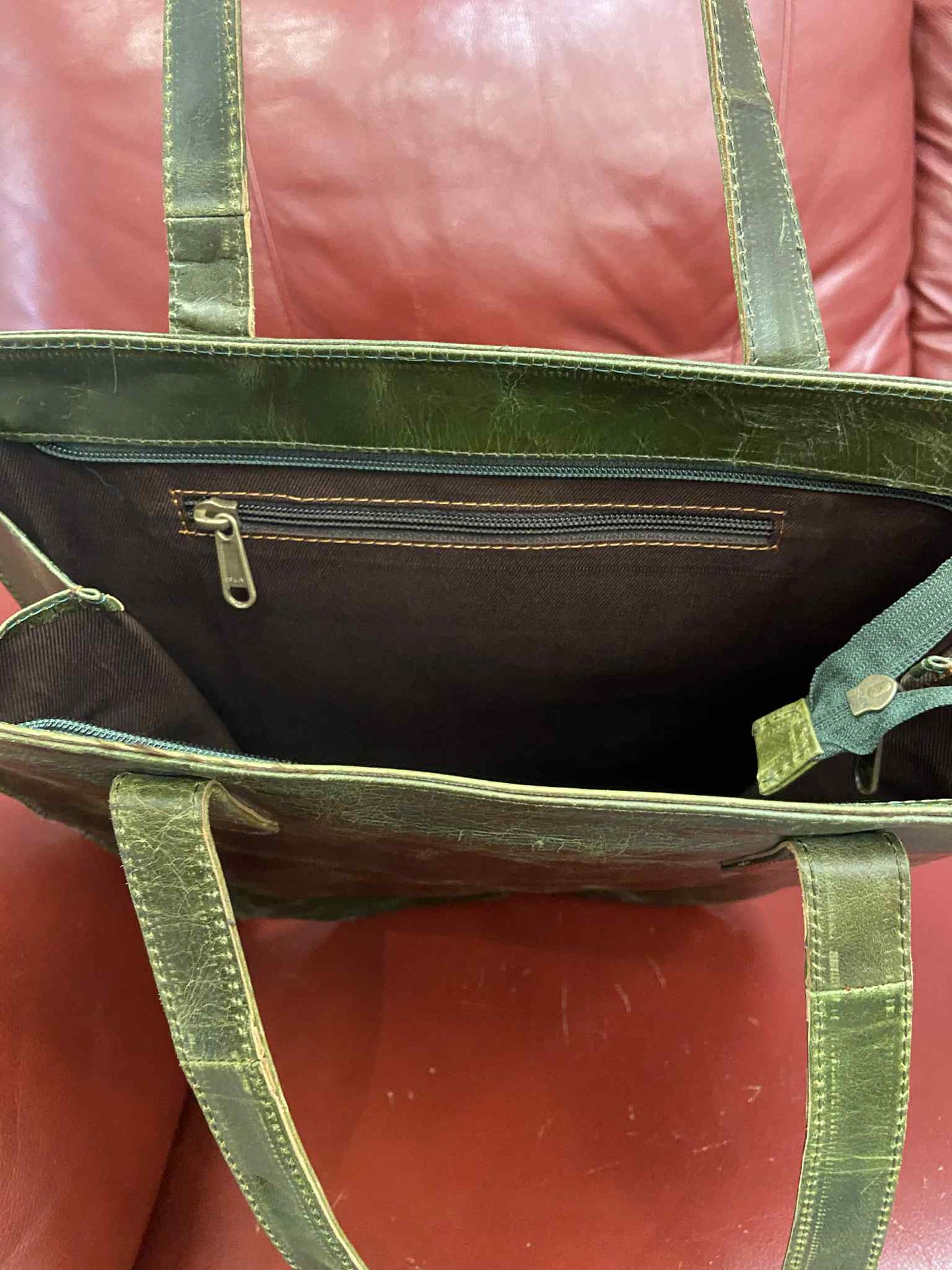 Sac épaule fourre-tout cuir - 3 couleurs offertes - Rouge Import