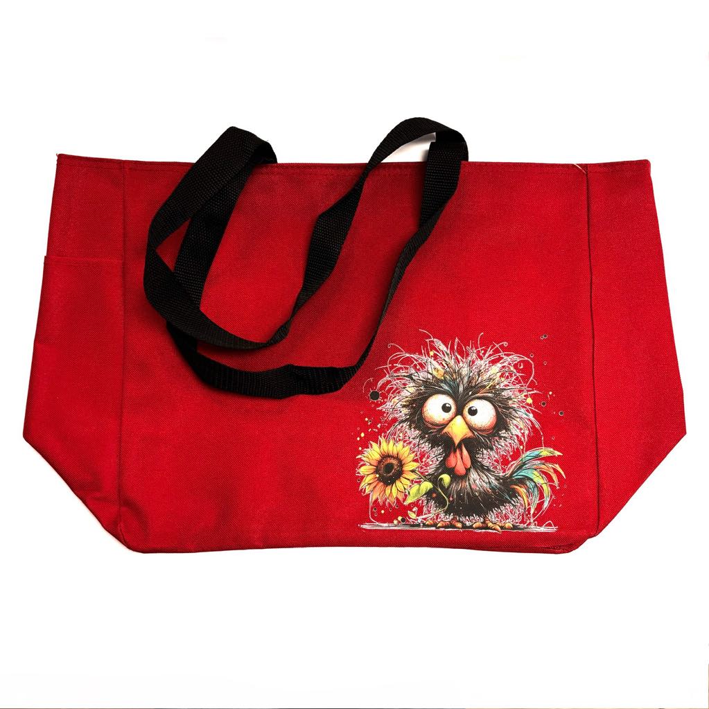 Sac Rouge - Coq - Impressione-Toi