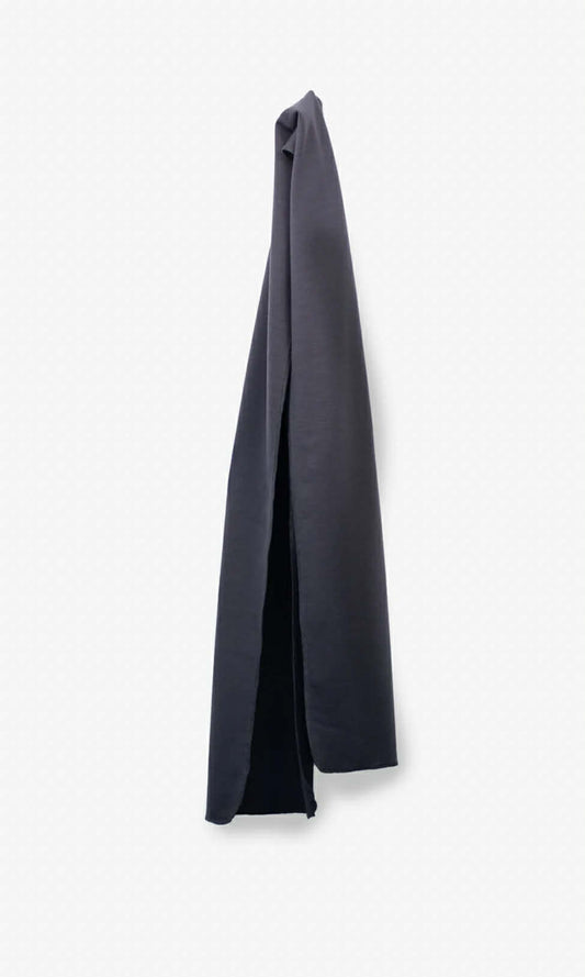 Foulard 100 % Mérinos Brossé - Charbon - Bonnetier