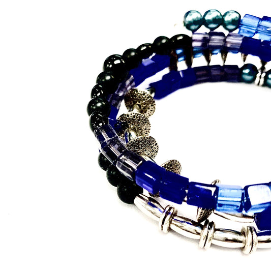 Bracelet de billes - LACP14 - Rouge Bijoux