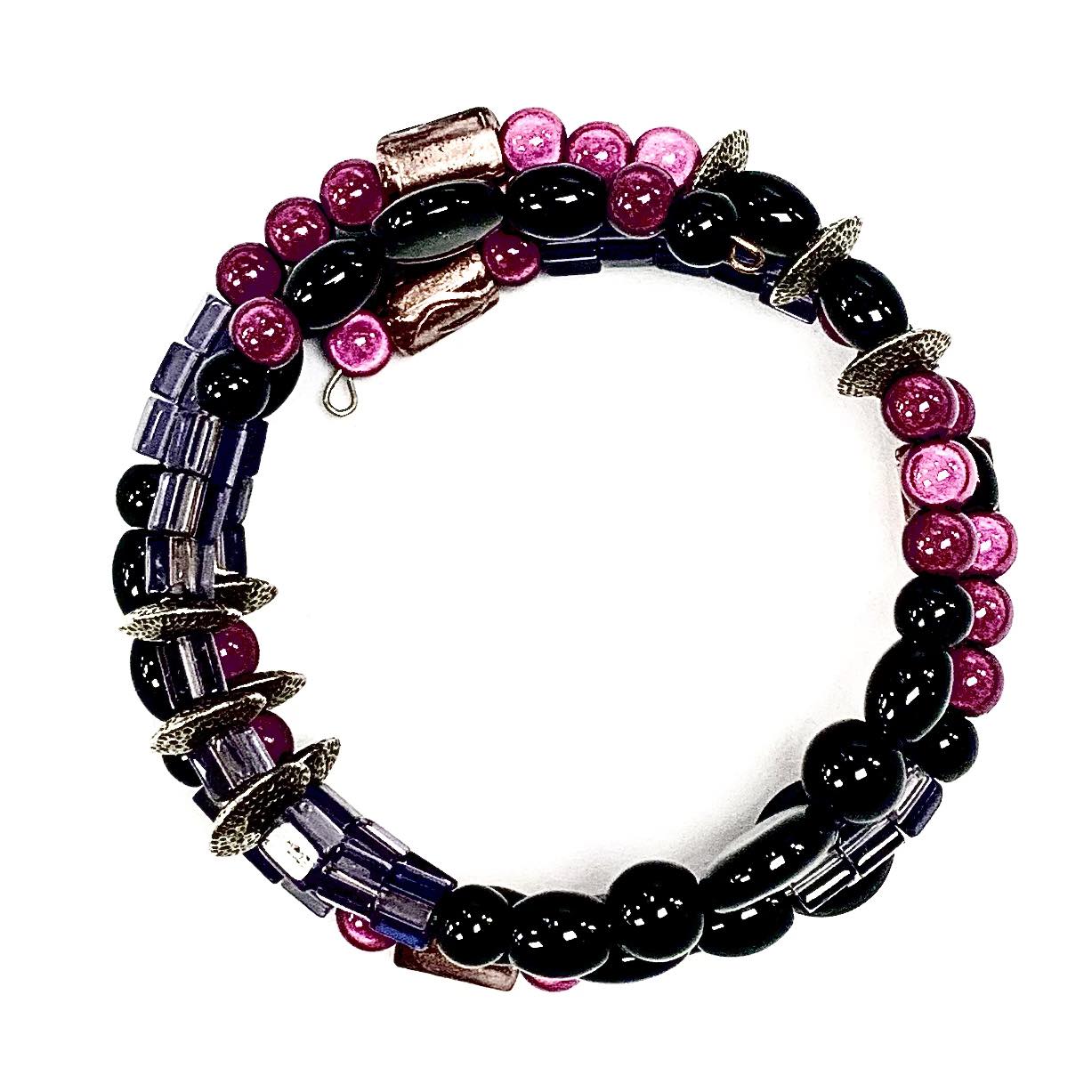 Bracelet de billes - LACP10 - Rouge Bijoux