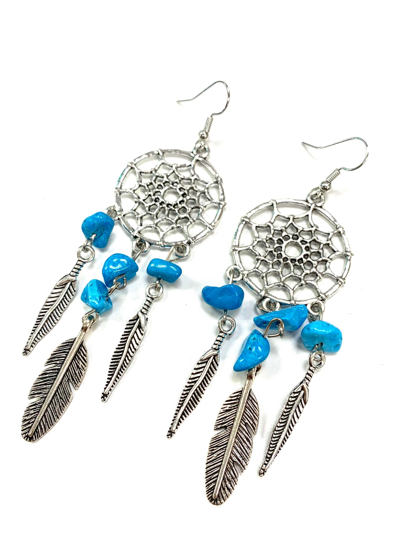 Capteur de rêve - Pierres bleues ciels - Gynette et Yvon