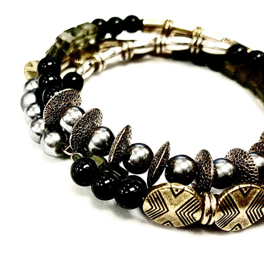 Bracelet de billes - LACP13 - Rouge Bijoux