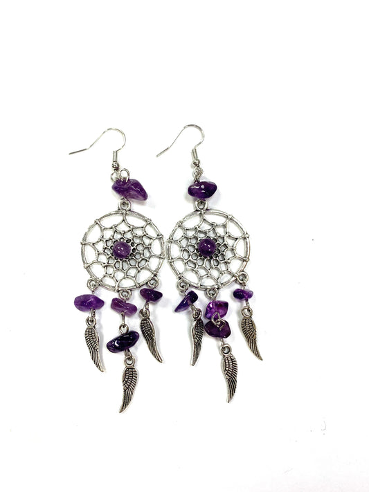 Capteur de rêve - Améthyste - Gynette et Yvon