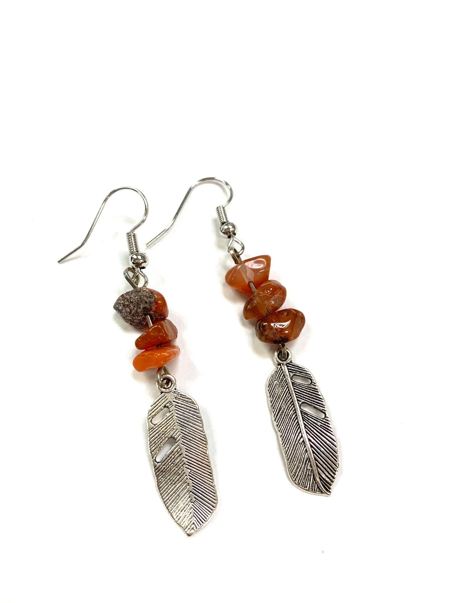 Bo plumes - Pierres oranges - Gynette et Yvon