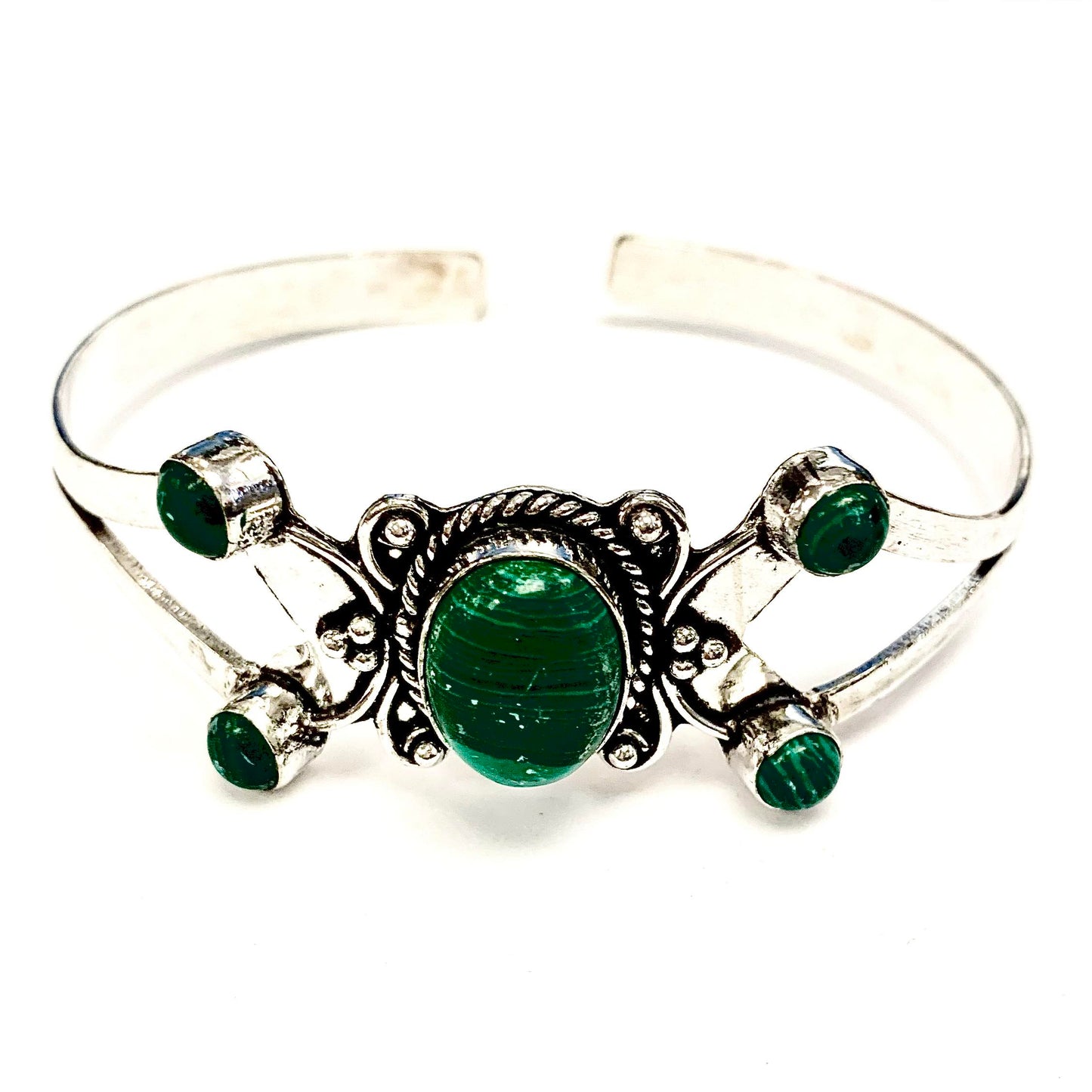 Bracelet avec pierres - Argent - ZNAC1 - Rouge Import