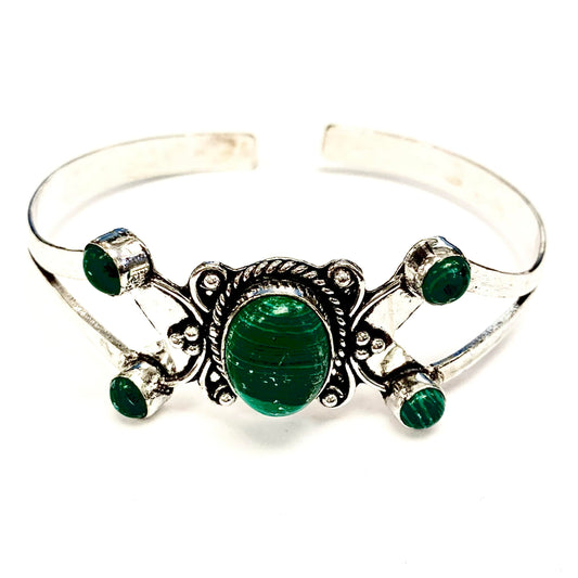 Bracelet avec pierres - Argent - ZNAC1 - Rouge Import