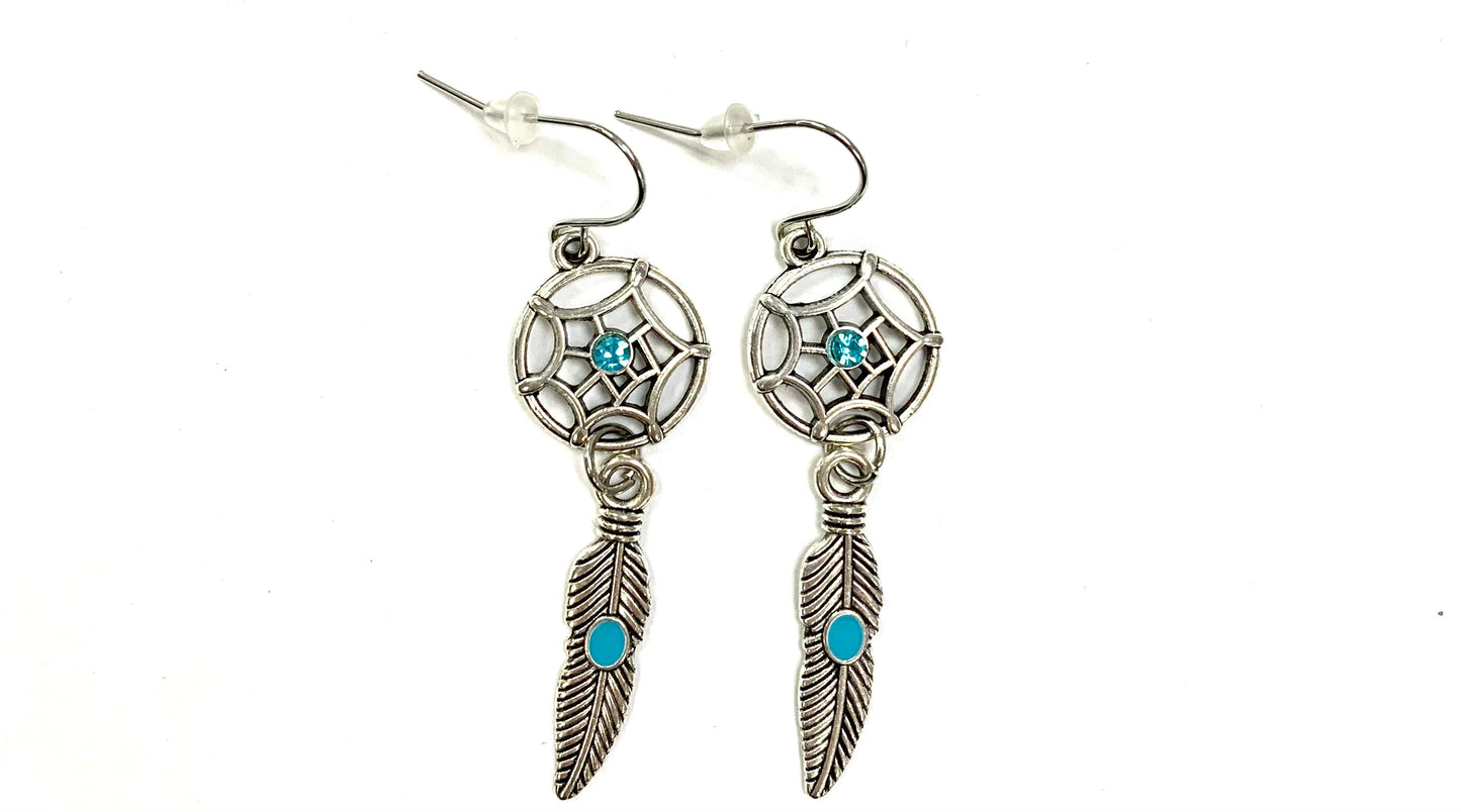 Capteur de rêve - Diamand bleu - Gynette et Yvon