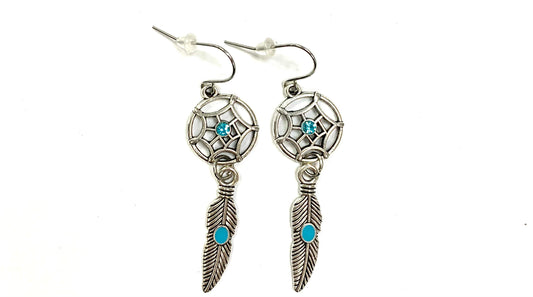 Capteur de rêve - Diamand bleu - Gynette et Yvon