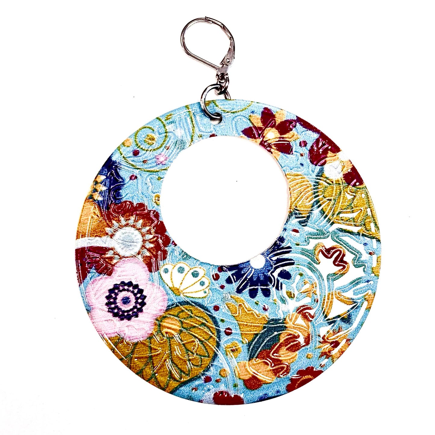 Boucles D'oreilles - Fleurs bleu - RA72 - Rouge Aventure