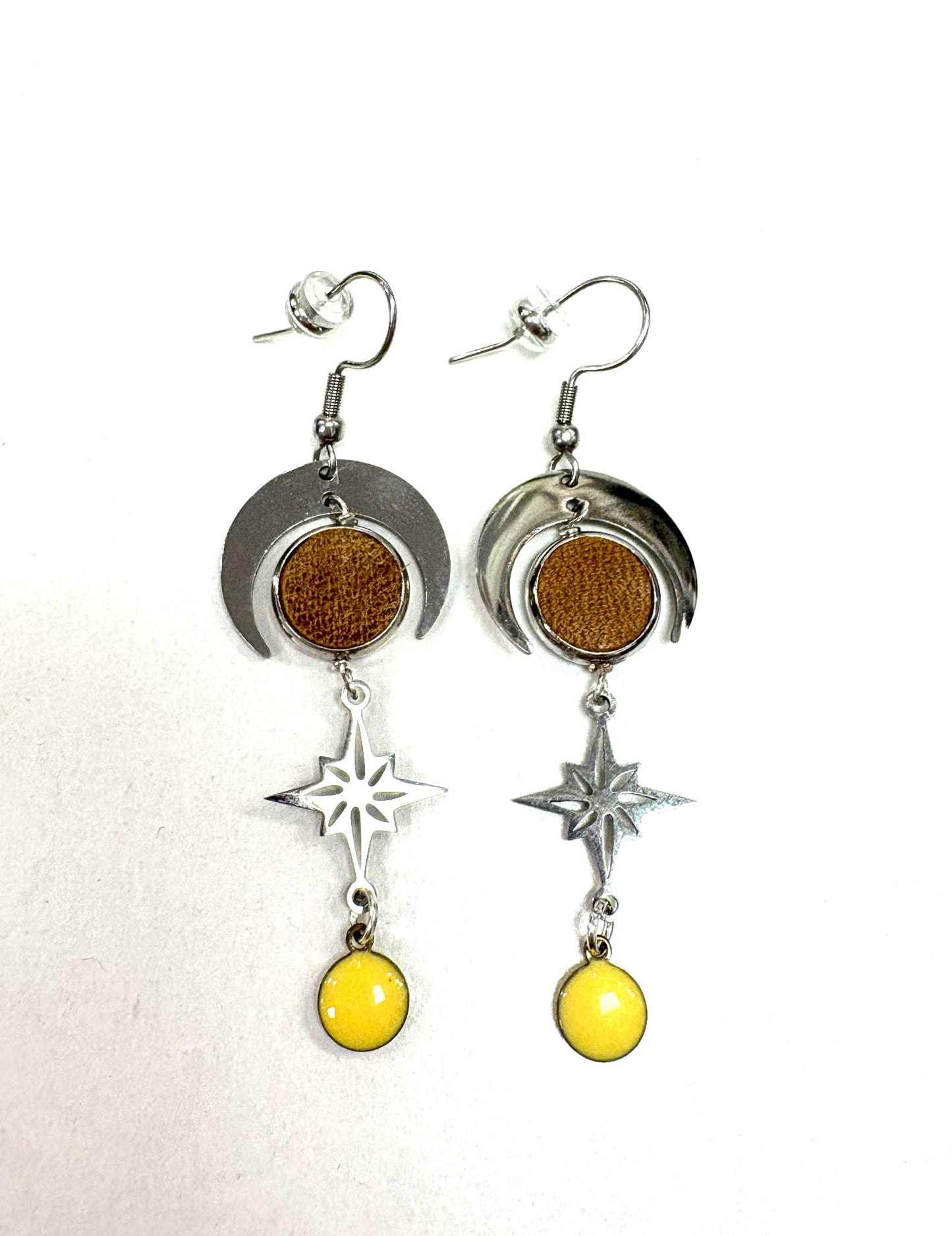 Boucles d'oreilles étoilesdu nord rond - Création Fish