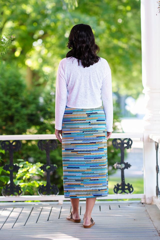 Robe 7/8 Mimosa Marine et mailles