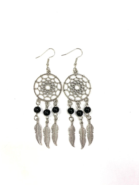 Bo capteur de rêve - Pierres noires - Gynette et Yvon