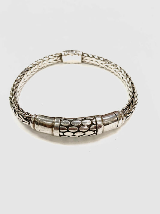Bracelet - Silver - Red Silver 9.25