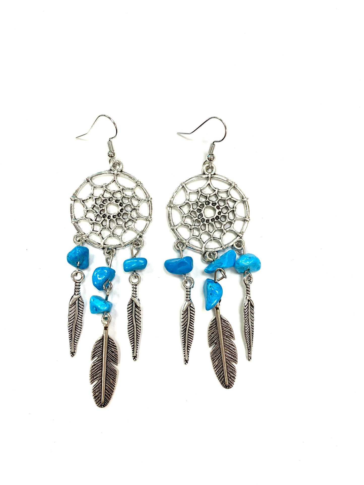 Capteur de rêve - Pierres bleues ciels - Gynette et Yvon