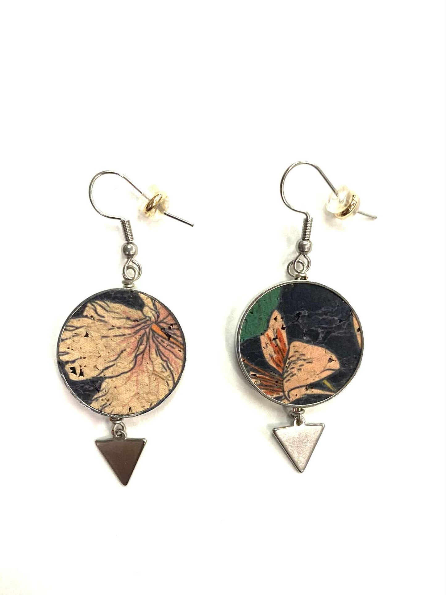 Boucles d'oreilles - Cercle - floral - Création Fish